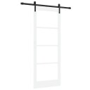 vidaXL Glidende Dør med Hardware Sett "ORKDAL"Hvit 83x211 cm