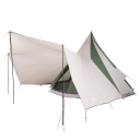 Tipi telt med tak med lagring grønn 510 x 690 x 330 cm taft