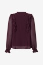 Zizzi   Bluse Mimmi L/S Blouse   Rød