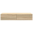  Vegghylle med skuffer sonoma eik 100x36x19 cm konstruert tre 8721158650191