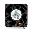 Vifte 60mm med turtallssignal 12V 3 leder – 4500 rpm