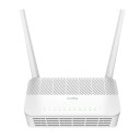 Cudy GP1200V AC1200 xPON VoIP WiFi ruter â 867 Mbps 5 GHz 300 Mbps 2.4 GHz 4Ã LAN 1Ã RJ11 EasyMesh â Hvit
