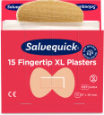 Orkla Group Plaster Salvequick Fingertip 6454, tekstil, XL, æske a 6 sæt