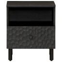  Nattbord svart 40x33x46 cm heltre mango 8720845422431