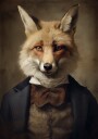Fox Portrait Plakat Plakat / 70x100cm