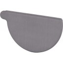 VMZINC endehette halvrund høyre KVARTS SINK   280 mm gray