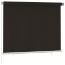 vidaXL Utendørs rullegardin 185 (B) x 140 (H) cm brun HDPE