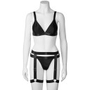 NORTIE Willow Svart Bralette-sett med Benstropper Svart 