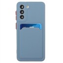 Samsung Galaxy S21 5G TPU-deksel med Kortholder Blå