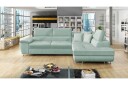 Reginia Sofa med Sjeselong 3 seter   Grønn/Hvit