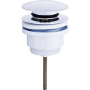 Lavabo universal pop-up bunnventil G1-1/4" - Ø63 mm, Hvit Matt