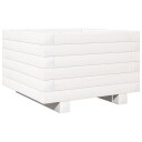 Plantekasse hvit 40x40x26,5 cm heltre furu