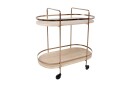 Genova Serveringsbord 80x42x80 cm Lysebrun  