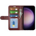 Samsung Galaxy S23 FE Lommebok-deksel med Magnetisk Lukning Brun