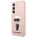 Karl Lagerfeld Mobildeksel S23+ S916 Hardcase Rosa Silikon Ikonik