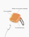 Ideal Of Sweden Clear Airpods Case Orange Spritz