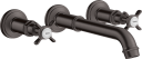 Axor Montreux 3-hulls Servantbatteri Tutlengde 165-225 mm, Børstet Sort Krom