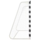  Fotballmål 300x160x90 cm metall svart og hvit