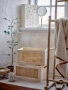 Bloomingville   Bea såpedispenser + holder 8 cm natur