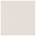 Vidaxl Vektdyne kremhvit 200x200 cm 13 kg stoff
