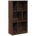  Bokhylle brun eik 57x28,5x107,5 cm konstruert tre