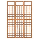 vidaXL Romdeler/espalier 3 paneler heltre gran 121x180,5 cm