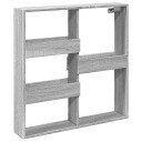  Veggskap grå sonoma 80x15x80 cm konstruert tre 8721158388377