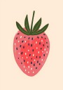 Big Happy Strawberry Plakat Plakat / 100x150cm