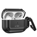 Tech Protect Rough Hook Case with Carabiner for Apple AirPods Pro 1/2 Black