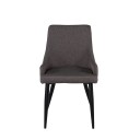Venture Design Plaza spise stol Grå Textil/svart Grå