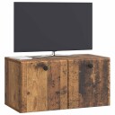  Vegghengt TV skap 59,5 x 31 x 30 cm Gammelt tre Konstruert tre