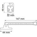 Vindusholder Habo 1225-2 Hvit