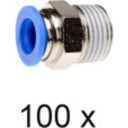 Overgang 1/2". Innstikkskobling 12 mm. Hunn. Pakke med 100 stk.