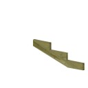 Terrassetrapp PLUS Trinndybde 39 cm B180 Høyde: 420 mm, 3-Trinn
