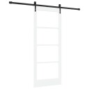 vidaXL Skyvedør med beslagsett 'ORKDAL'Hvit 83x202 cm