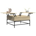  Salongbord sonoma eik 80x80x45 cm konstruert tre og metall 8721012479418