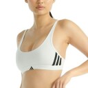 Adidas BH Sport Active Essentials 3 Stripes Bralette Hvit bomull Small Dame