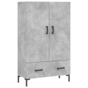 vidaXL Highboard betonggrå 69,5x31x115 cm konstruert tre