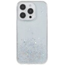 Trolsk Mobildeksel med Flytende Glitter Stjernehimmel (iPhone 14 Pro) Hvit