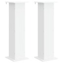  Planteholder 2 pcs Hvit 30,5 x 30 x 100,5 cm Konstruert tre
