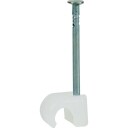Schneider Electric TC 2111003 Spikerklips for flat ledning, natur, 100-pakning 4-6 mm