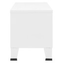 vidaXL Industriell TV-benk 105x35x42 cm metall hvit