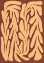 Terracotta Leaf Pattern Plakat / 100x150
