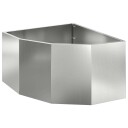 vidaXL Hjørne Plante sølv 60 x 60 x 35 cm Galvanisert stål