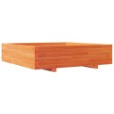 Plantekasse voksbrun 100x100x26,5 cm heltre furu