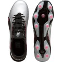 PUMA King Match FG/AG Fotballsko Svart/Sølv 46,5