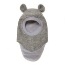 Huttelihut Elefantlue Ører Soft Ull Plys Medium Grey Melange 2-4 år/52