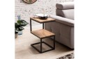 Sidebord Wohnling Massivt tre, S Cube, metallramme i landlig stil Akasie - Akasie