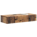 vidaXL Vegghengt Sidebord Gammelt tre 87,5 x 34,5 x 17 cm