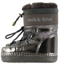 Mikk-Line Vintersko - Dark Shadow m. Glitter - Mikk-Line - 26/28 - Vinterstøvler Brun Grå Sølv